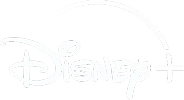 Disney+ logo i hvidt.
