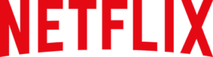 Netflix logo i rødt.